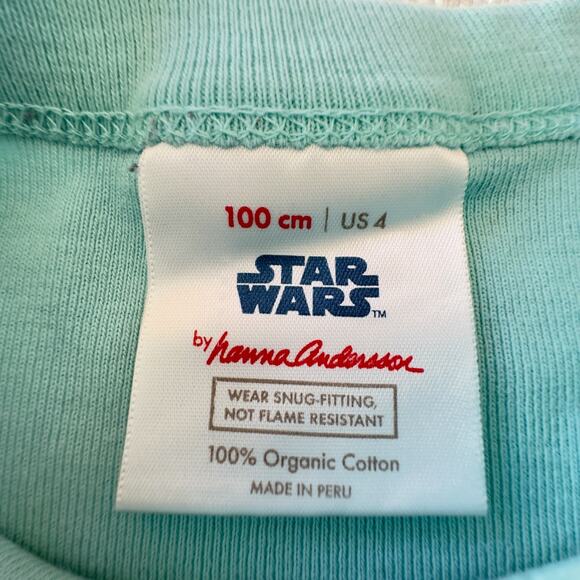 Hanna Andersson x Star Wars Chewbaca Long John PJs Size 4 - Picture 4 of 6